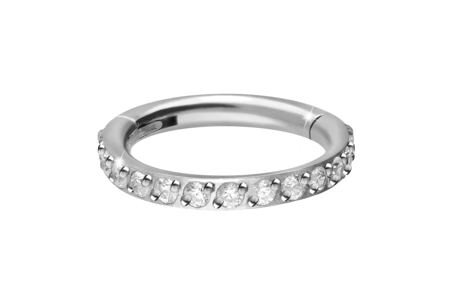 Titan Segmentring Clicker EINGEFASSTE KRISTALLE